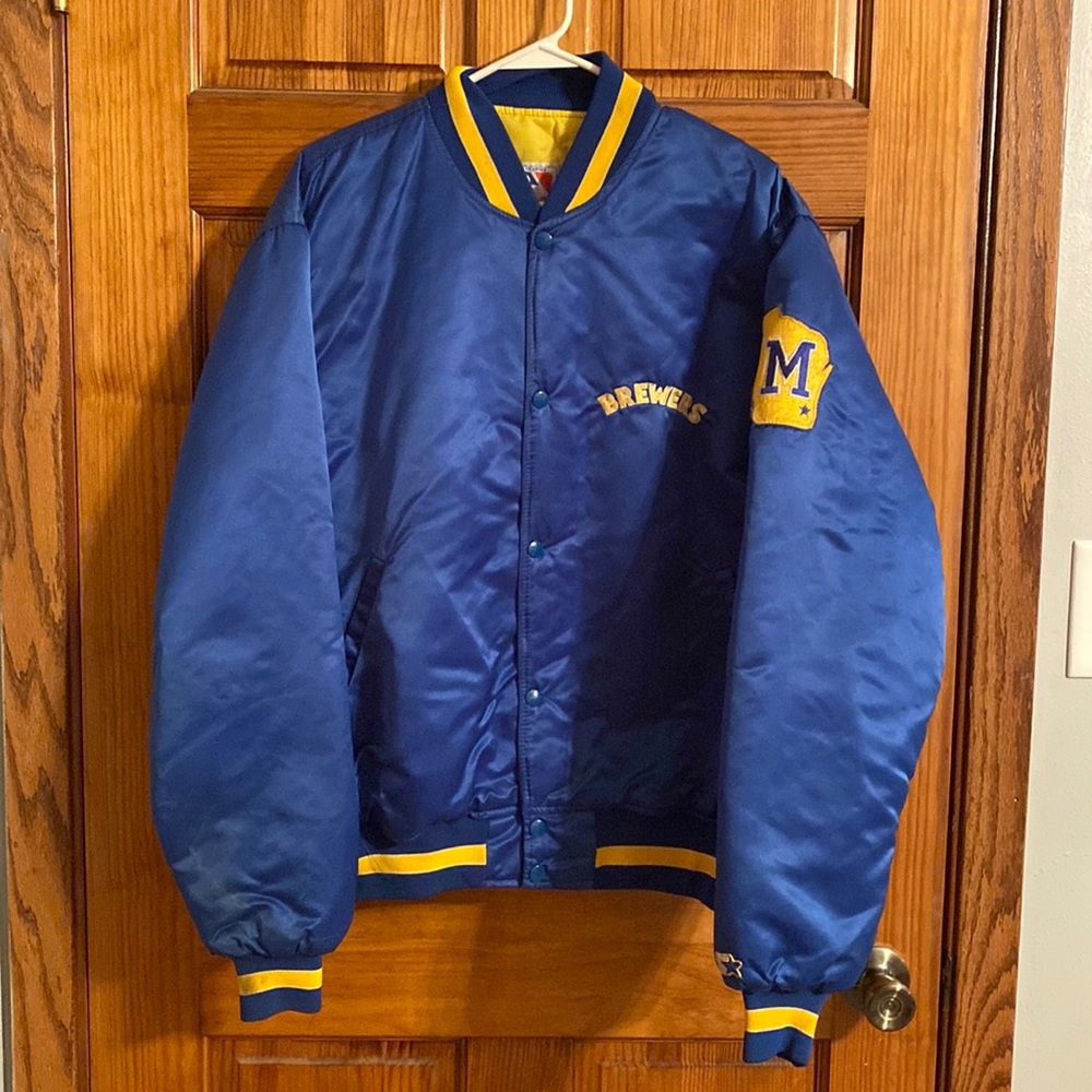 Milwaukee Brewers Retro Varsity Bomber Jacket / Coat